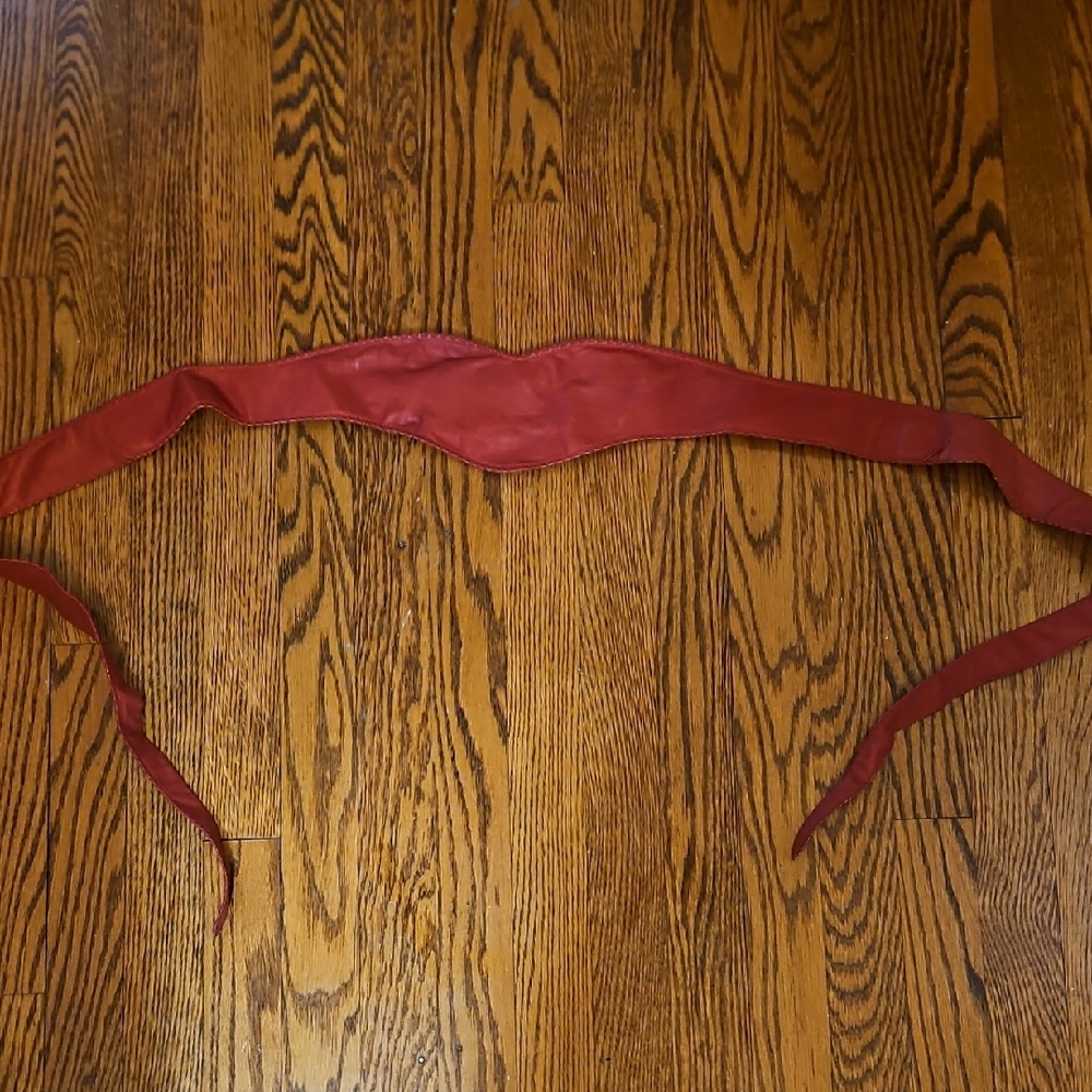 Henri Bendel Chic Red Leather Belt